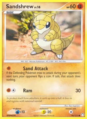 Sandshrew Pokémon card #96