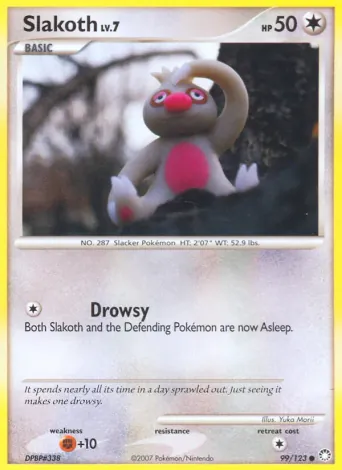 Slakoth Pokémon card #99
