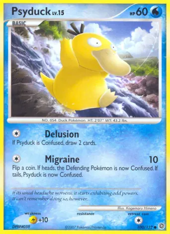 Psyduck Pokémon card #100