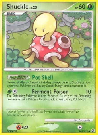Shuckle Pokémon card #109