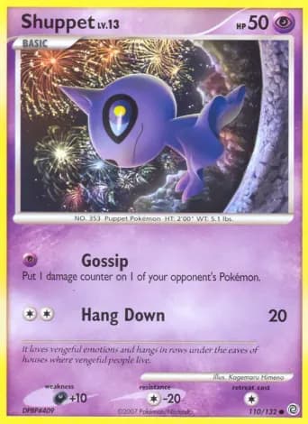Shuppet Pokémon card #110