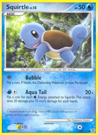 Squirtle Pokémon card #112