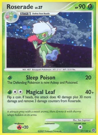 Roserade Pokémon card #17