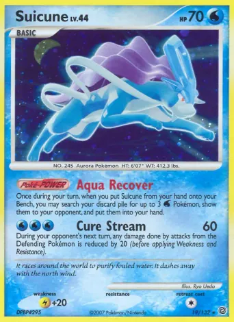 Suicune Pokémon card #19