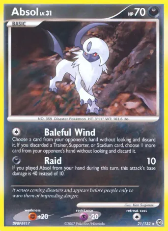 Absol Pokémon card #21