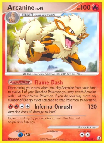 Arcanine Pokémon card #22