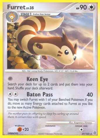 Furret Pokémon card #27
