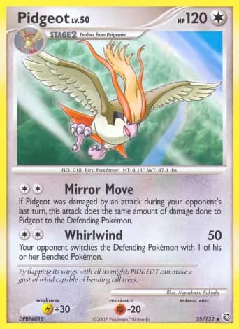 Pidgeot Pokémon card #35