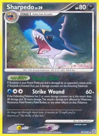 Sharpedo Pokémon card #37