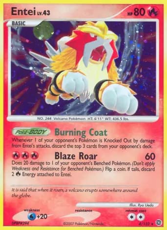 Entei Pokémon card #4