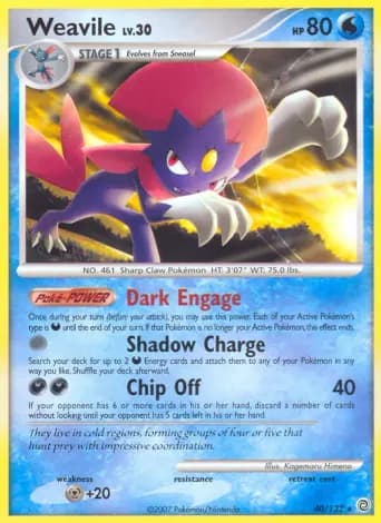 Weavile Pokémon card #40