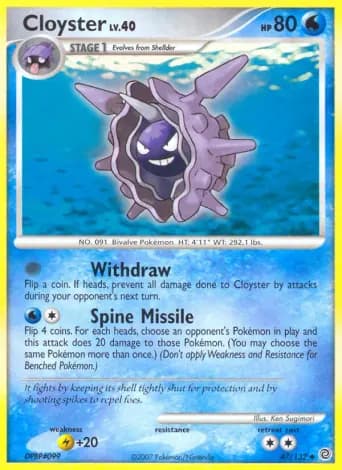 Cloyster Pokémon card #47