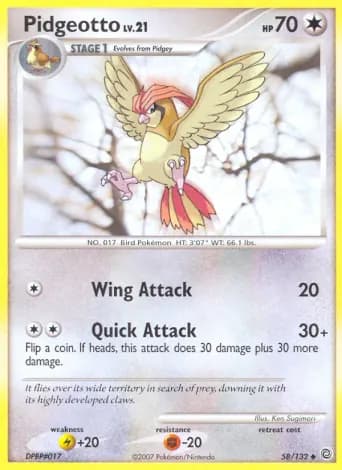 Pidgeotto Pokémon card #58