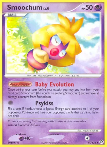 Smoochum Pokémon card #67
