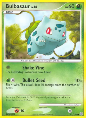 Bulbasaur Pokémon card #77