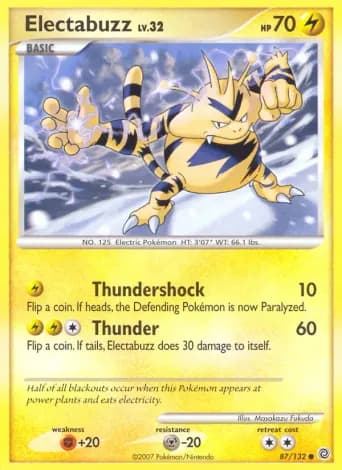 Electabuzz Pokémon card #87