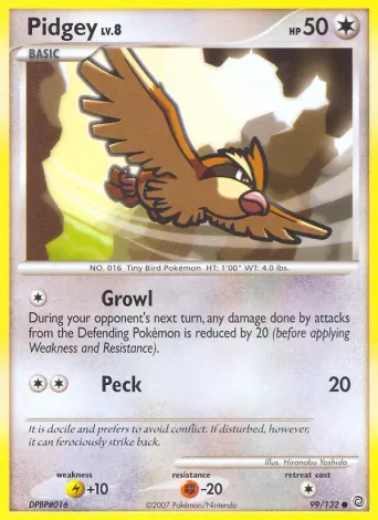Pidgey Pokémon card #99