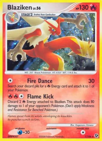 Blaziken Pokémon card #1