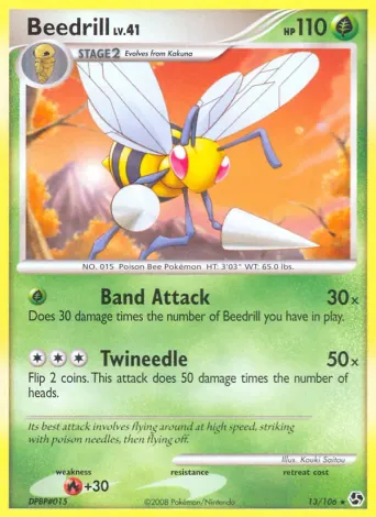 Beedrill Pokémon card #13
