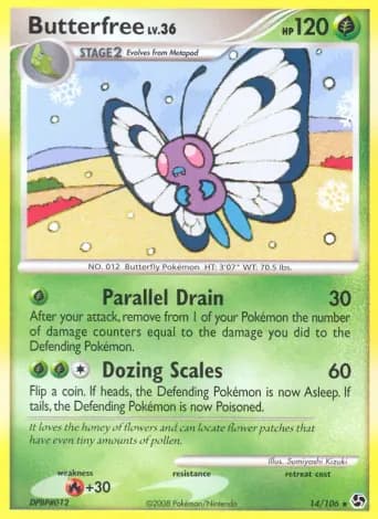 Butterfree Pokémon card #14