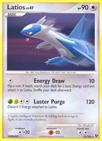 Latios Pokémon card #23