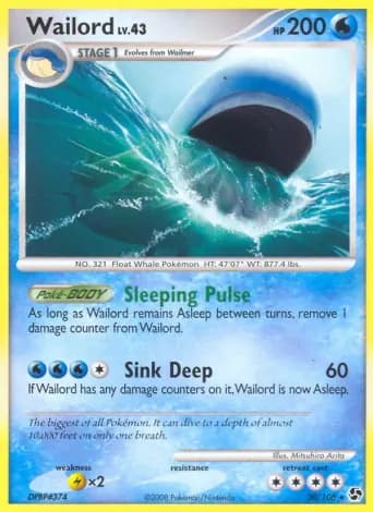 Wailord Pokémon card #30