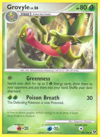 Grovyle Pokémon card #40