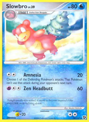 Slowbro Pokémon card #54