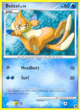 Buizel Pokémon card #61