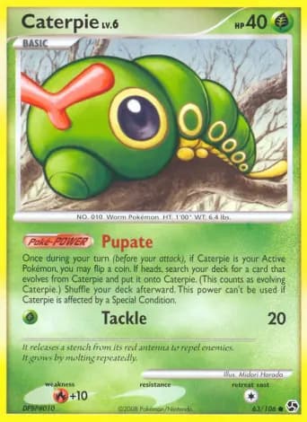 Caterpie Pokémon card #63