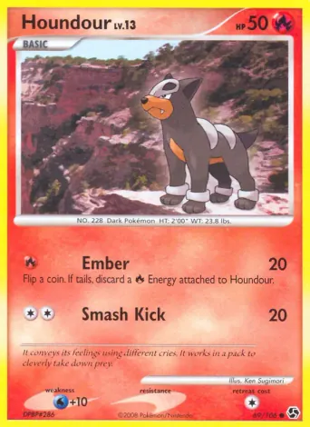 Houndour Pokémon card #69