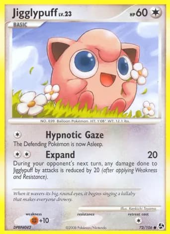 Jigglypuff Pokémon card #72