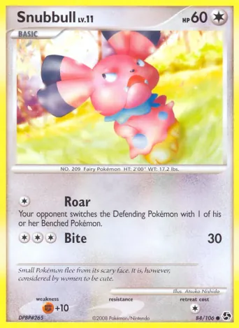 Snubbull Pokémon card #84
