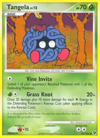 Tangela Pokémon card #87