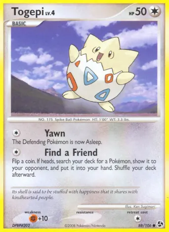 Togepi Pokémon card #88