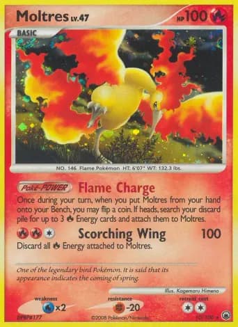 Moltres Pokémon card #10