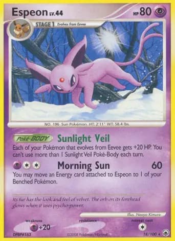 Espeon Pokémon card #18