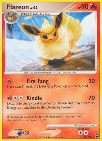 Flareon Pokémon card #19