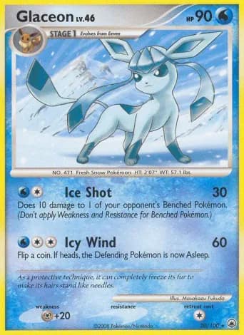 Glaceon Pokémon card #20