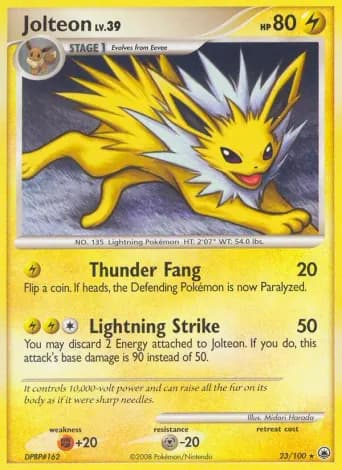 Jolteon Pokémon card #23