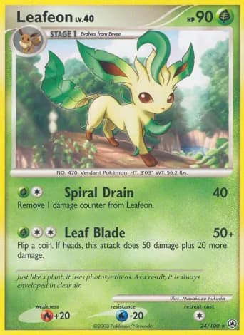 Leafeon Pokémon card #24
