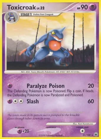 Toxicroak Pokémon card #31