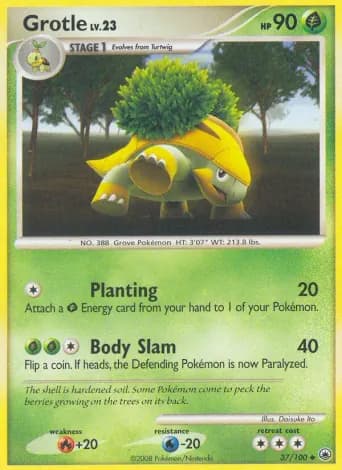 Grotle Pokémon card #37