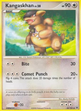 Kangaskhan Pokémon card #38