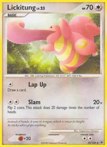 Lickitung Pokémon card #39