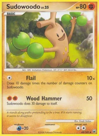 Sudowoodo Pokémon card #48