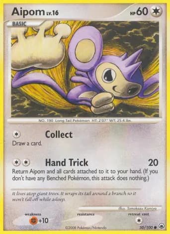Aipom Pokémon card #50