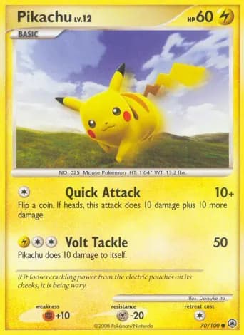 Pikachu Pokémon card #70