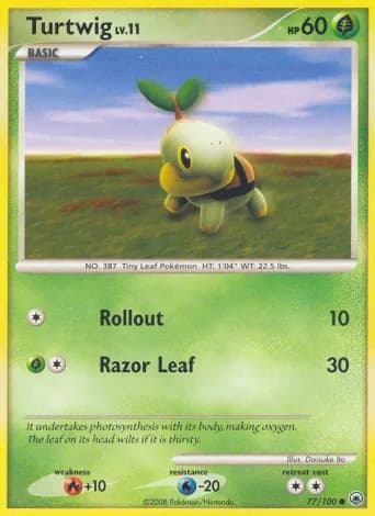 Turtwig Pokémon card #77