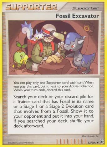 Fossil Excavator Pokémon card #82